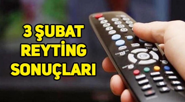 3 Şubat reyting sonuçları, Çukur, Sefirin Kızı, Fatih Portakal