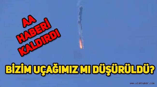 Düşürülen uçak Türk İHA'sı mı?