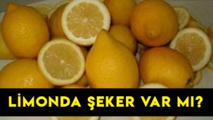 Limonda şeker var mı, ne kadar şeker var, limon şekeri yükseltir mi, limondaki şeker çilekten fazla mı?