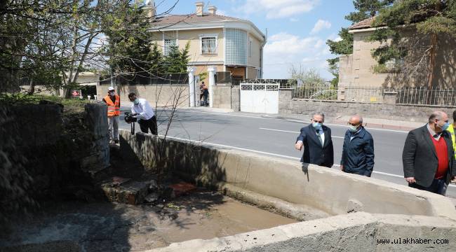 Talas'ta 15 km'lik sulama kanalı hizmete girdi