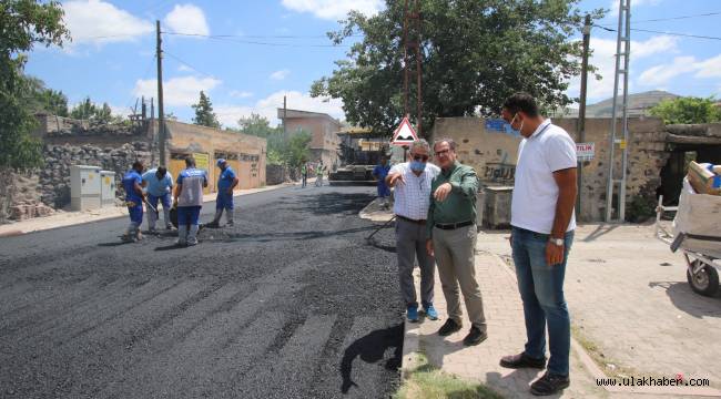 Hacılar Belediyesi'nden, Hisarcık caddesinde asfalt çalışma