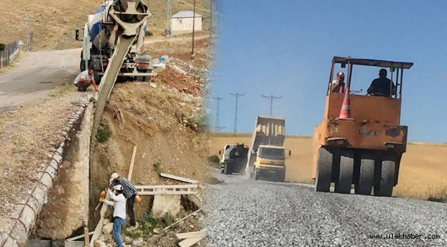 Büyükşehir Belediyesi'nin kırsaldaki 5 bölgede çalışmaları sürüyor