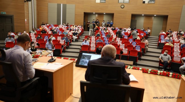 Melikgazi'de 22 konut arsasının ihalesi yapıldı