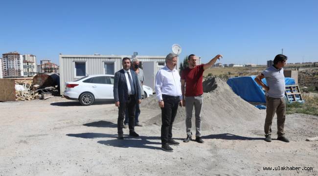 Melikgazi'de Kahraman Çelebi Camii ile Hatice Çelebi Kur'an Kursu yapımı sürüyor