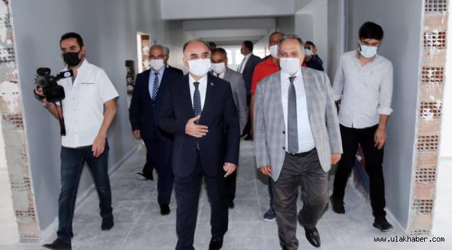 Vali Günaydın, Talas'ta yapılan okulu inceledi