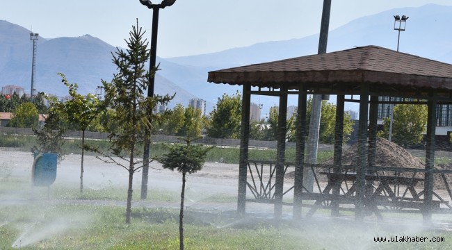 Kocasinan Belediyesi, otomatik sulama sistemiyle su ve enerji tasarrufu sağlıyor