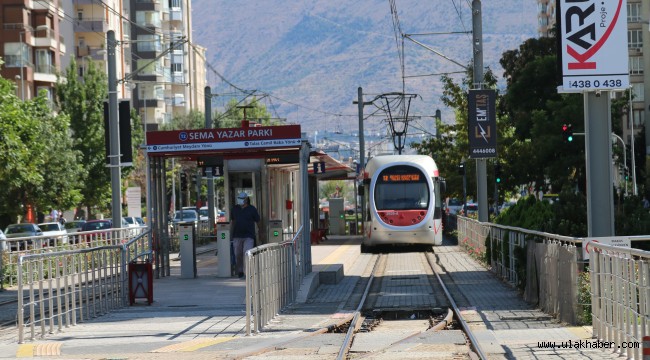 Talas T2 raylı sistem hattı yeniden hizmete başladı