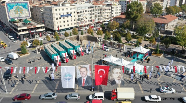 Büyükşehir'in 6 milyon TL'lik araçları ile hafriyat yönetim sistemi tanıtıldı