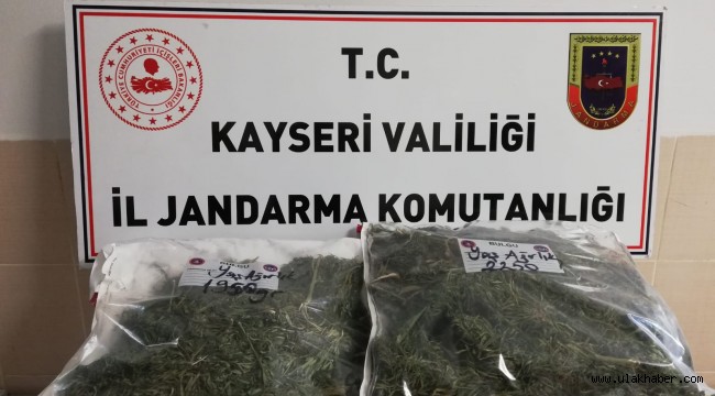 Kayseri'nin İncesu ilçesinde esrar operasyonu!