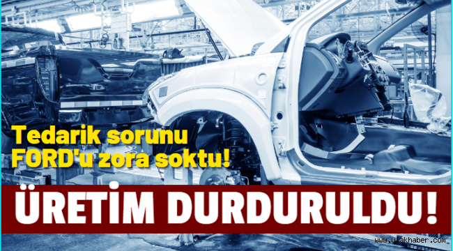 Ford, Gölcük'teki tesiste üretime ara verdi