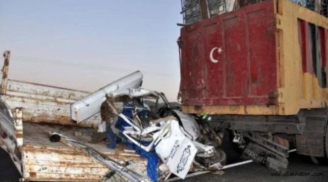 Kayseri'deki korkunç kaza, baba ile kızını ayırdı