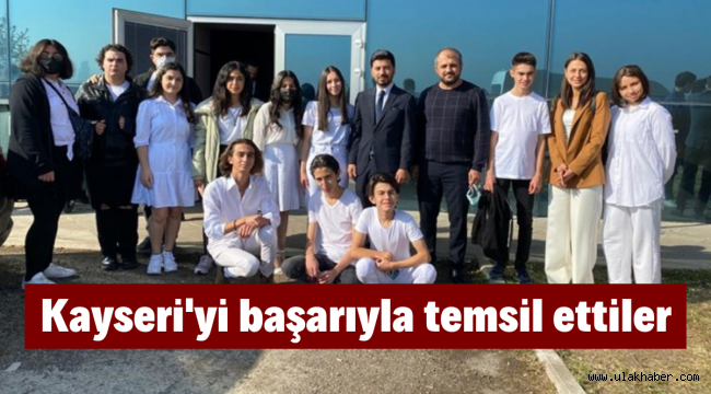 Kayseri'yi temsil eden tiyatro ekibi, ödüllerle döndü