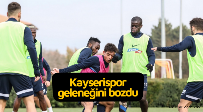 Kayserispor, Fenerbahçe maçı öncesi gelenek bozdu