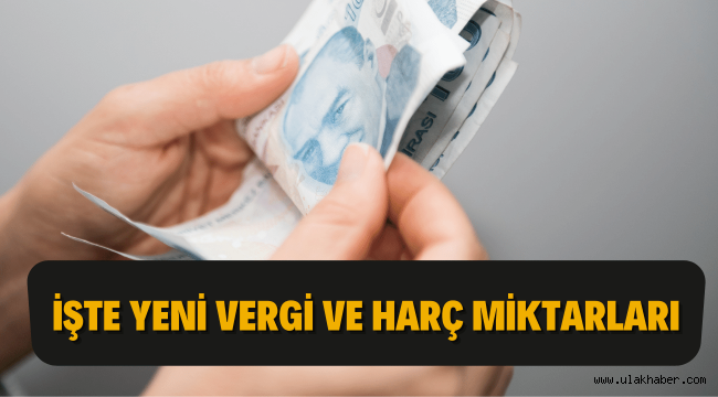 2022 yılında geçerli yeni vergi ve harç miktarları belli oldu