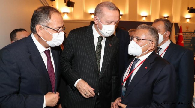 Başkan Büyükkılıç'ın Cumhurbaşkanı Erdoğan ile "Kayseri" sohbeti