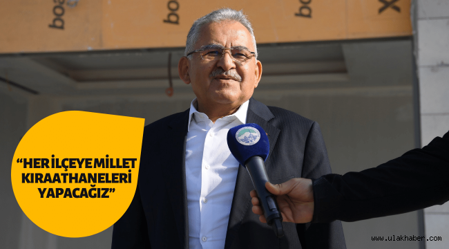 Başkan Büyükkılıç: Kayseri, millet bahçeleri ve millet kıraathaneleri ile donanacak