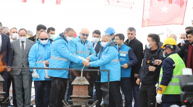 Kayseri'de yeni tramvay hattının töreni yapıldı