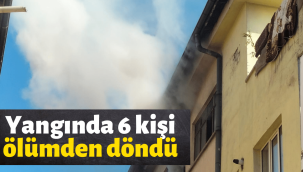 Sahabiye'de çıkan yangında ölümden döndüler