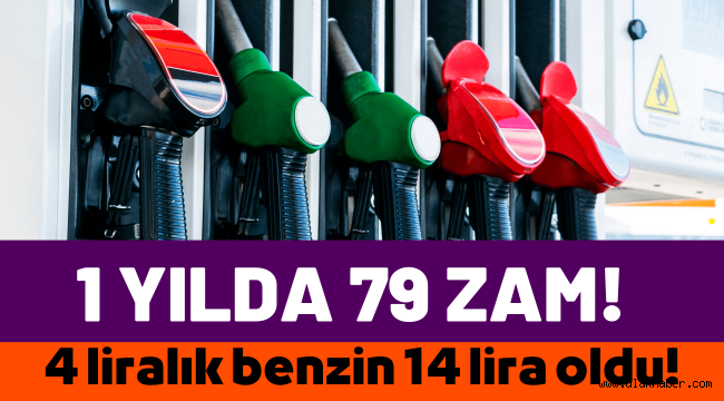 Benzin, motorin ve LPG'ye bir yılda 79 kez zam yapıldı!