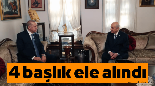 Erdoğan-Bahçeli görüşmesinde hangi konular yer aldı?