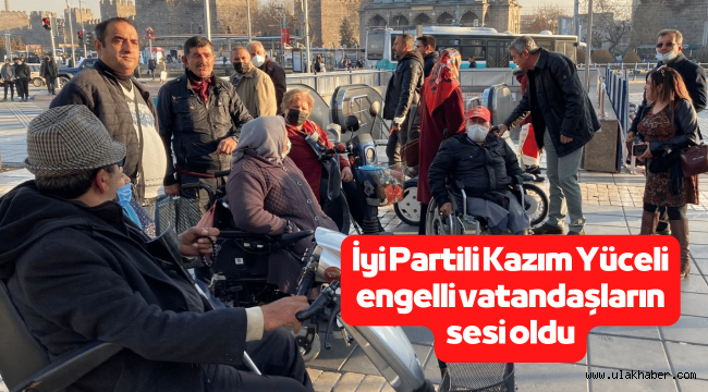 İyi Partili Kazım Yücel, engelli vatandaşlarla bir gün geçirdi