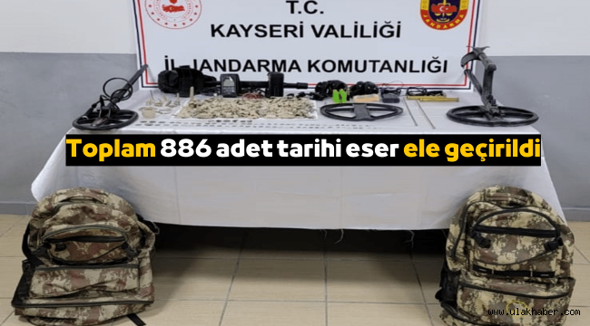 Kayseri'de tarihi eser kaçakçılığı operasyonu: 1 gözaltı