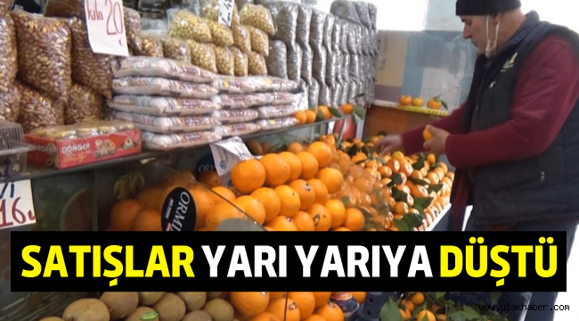 Meyve ve sebze satışlarında büyük düşüş