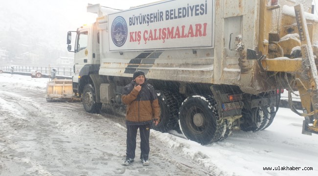 Büyükşehir'den kırsalda özverili kış çalışması