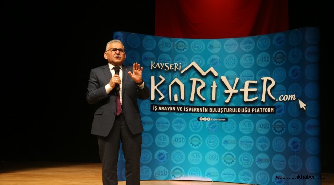 Büyükkılıç'tan üniversite öğrencilerine: Kariyer merkezimiz ile mutlaka tanışın