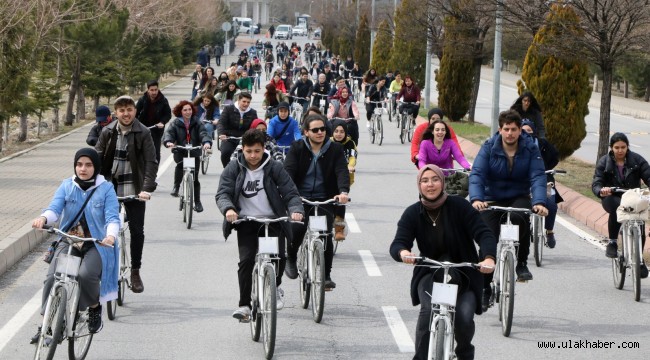 ERÜ'de pedallar "8 Mart Dünya Kadınlar Günü" için çevrildi