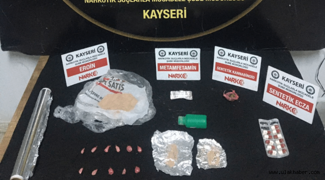 Kayseri'de uyuşturucu operasyonu: 1 gözaltı