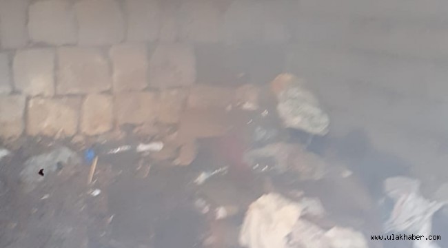Yeşilhisar'da bir depoda yangın çıktı
