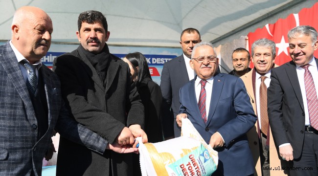 Büyükşehir'den tarıma 3 ayda 25 milyon TL'lik 3 bin ton "tohum" desteği