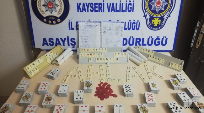 Kayseri'de kumar baskını!