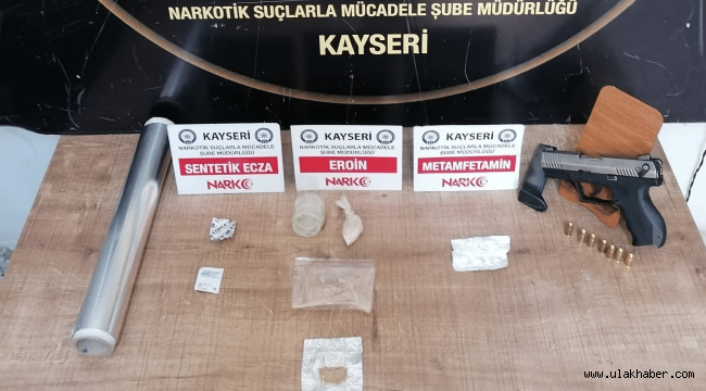 Kayseri'deki uyuşturucu operasyonunda 1 gözaltı