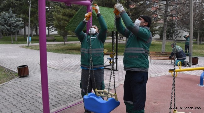 Kocasinan Belediyesi, ilçedeki parkları yeniliyor