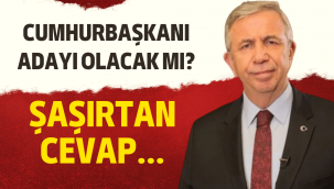 Mansur Yavaş'tan cumhurbaşkanlığı adaylığı açıklaması