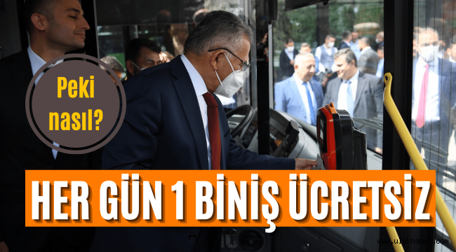 Bunu yaparsanız her gün 1 biniş ücretsiz