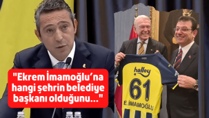 Fenerbahçe Başkanı Ali Koç'tan İmamoğlu'na sert sözler!