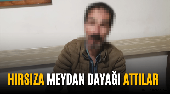 Kayseri'de mahalleliden hırsıza meydan dayağı