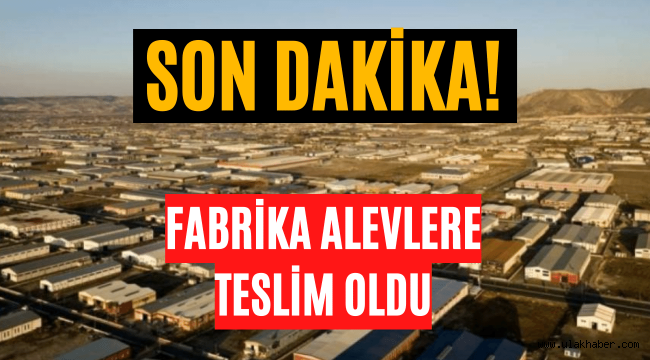 Kayseri OSB'de mobilya üretimi yapan fabrikada yangın çıktı!