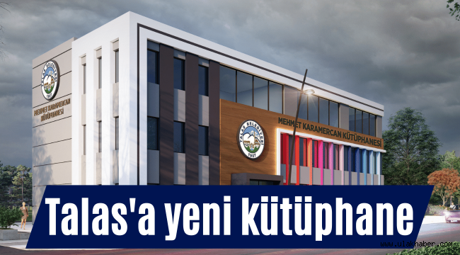 Talas'ta bir kütüphanenin daha temeli atılıyor