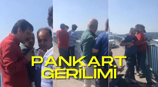 TİP Milletvekilleri ile polis arasında izinsiz pankart gerginliği yaşandı!