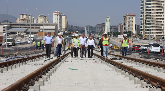 Başkan Büyükkılıç, Talas Raylı Sistem Hattı'nı denetledi