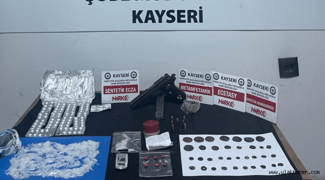 Kayseri'de uyuşturucu operasyonu: 1 gözaltı