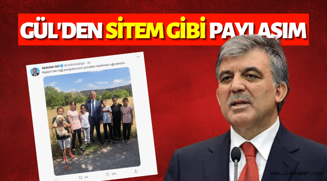 Abdullah Gül'den manidar paylaşım: Çocuklar tarafından uğurlandım