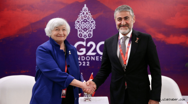 Bakan Nebati, ABD Hazine Bakanı Yellen ile görüştü