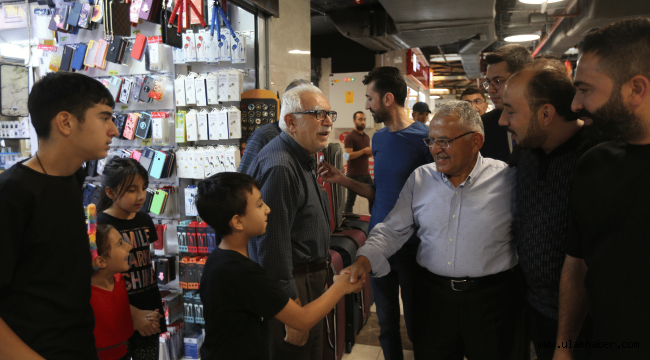 Büyükkılıç, Büyükşehir'in modernleştirdiği Yeraltı Çarşısı'nı inceledi