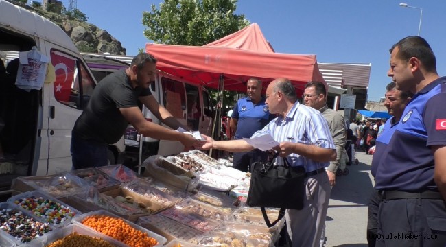 İncesu pazarında arefe günü denetimi