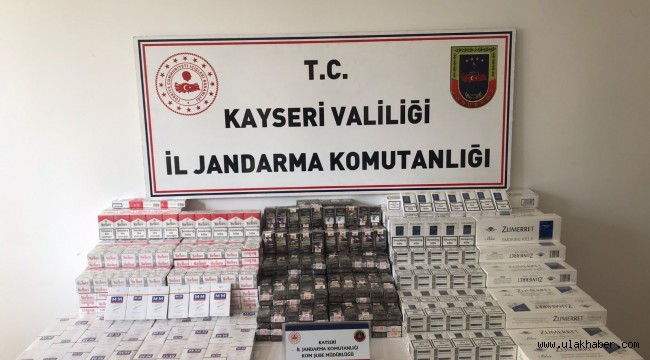 Kayseri Jandarmasından kaçak sigara operasyonu